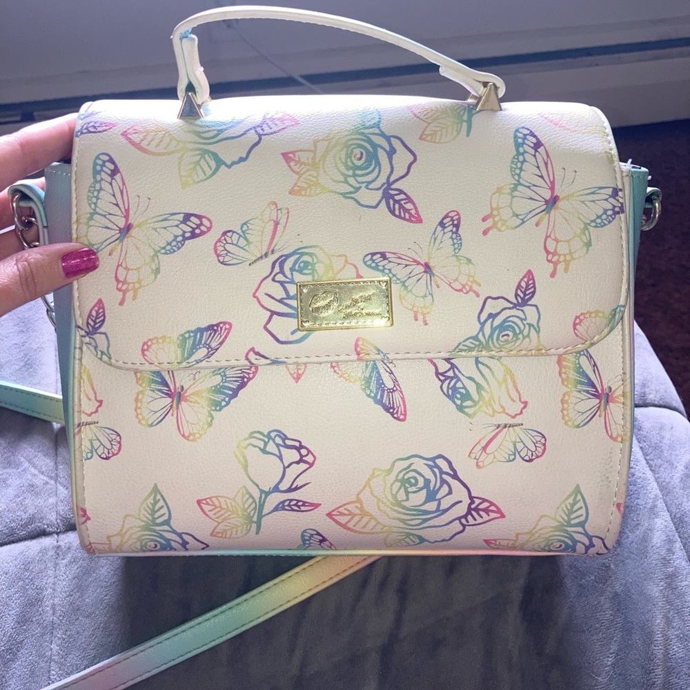 Betsey Johnson rainbow shoulder bag